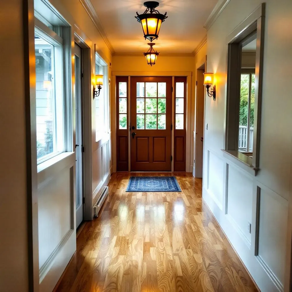 Selkirk Hardwood Spokane craftsman workshop with stain cans and refinishing tools